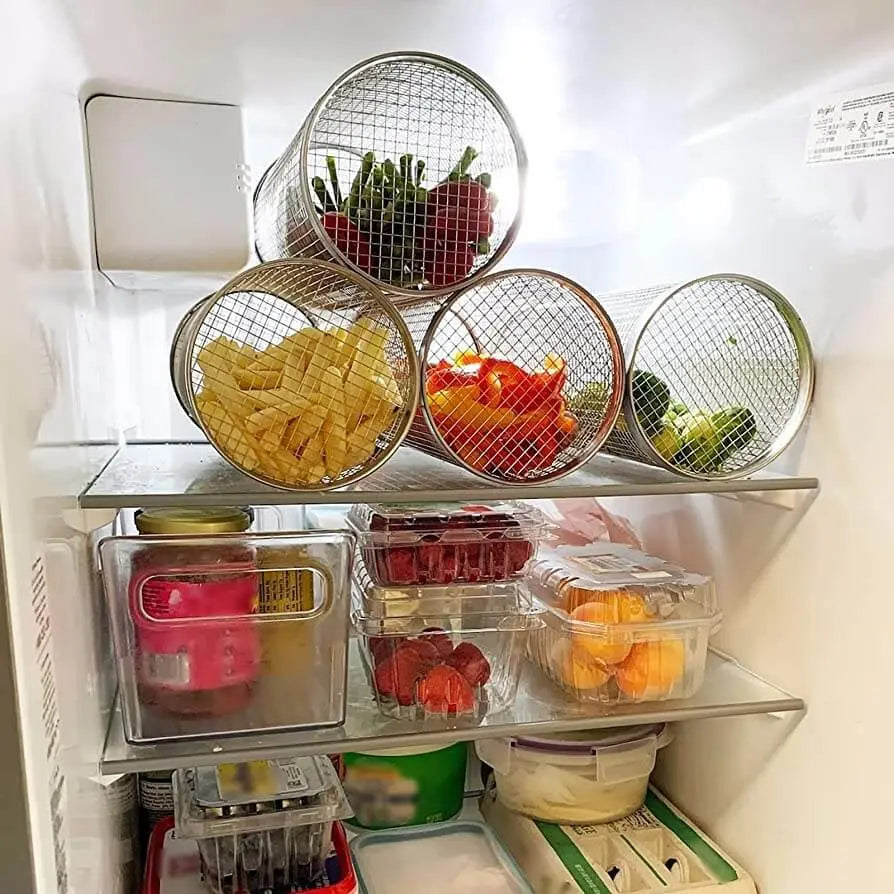 سلة الشواء الدوارة لطهي متساوٍ بدون جهد