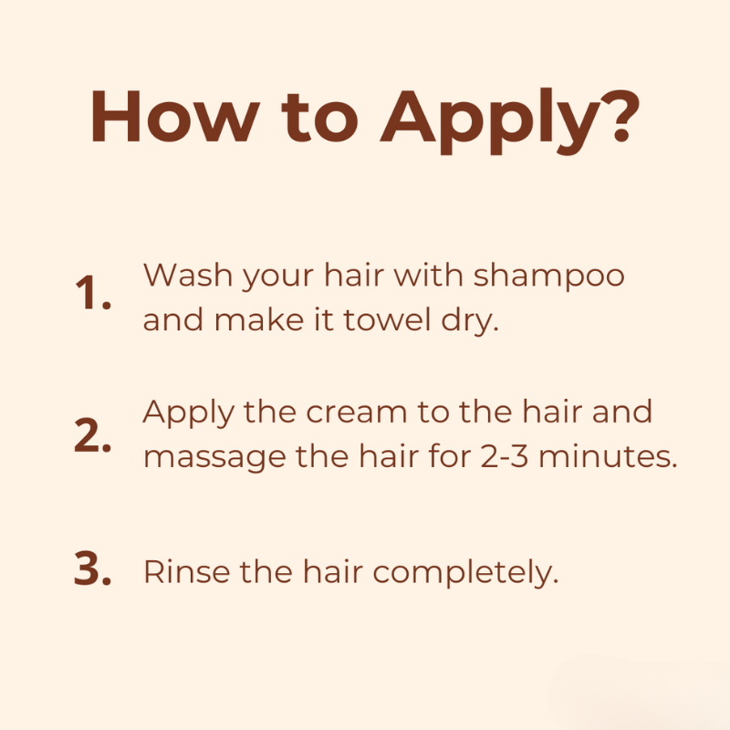 マジックヘアクリーム - 5秒で髪の変身