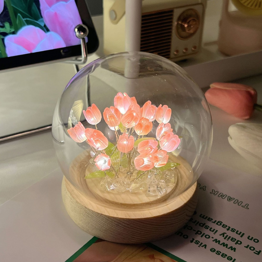 DIY tulipanlampe – Mild blomsterlys 