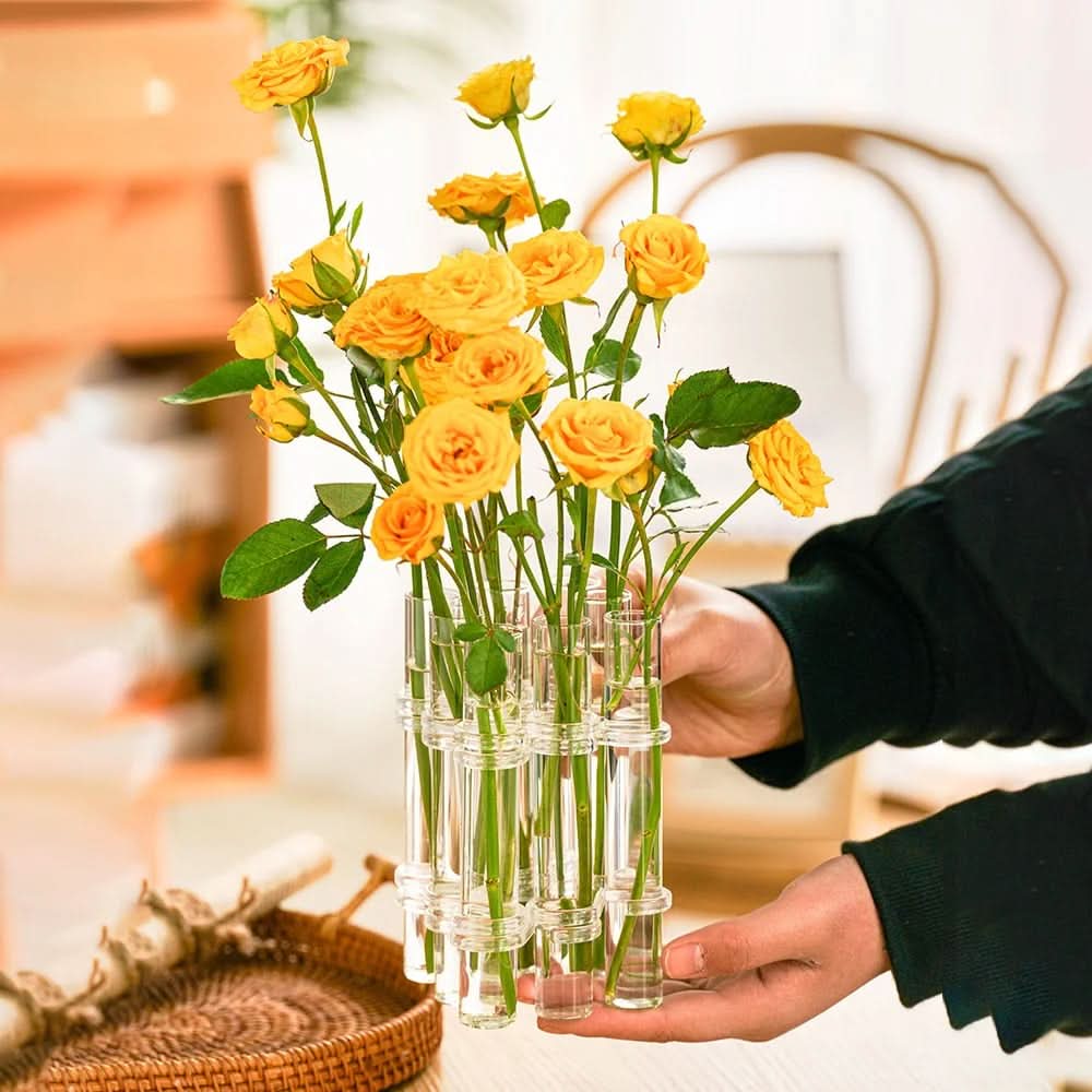Elegant modulvase for kreative blomsterkomposisjoner 