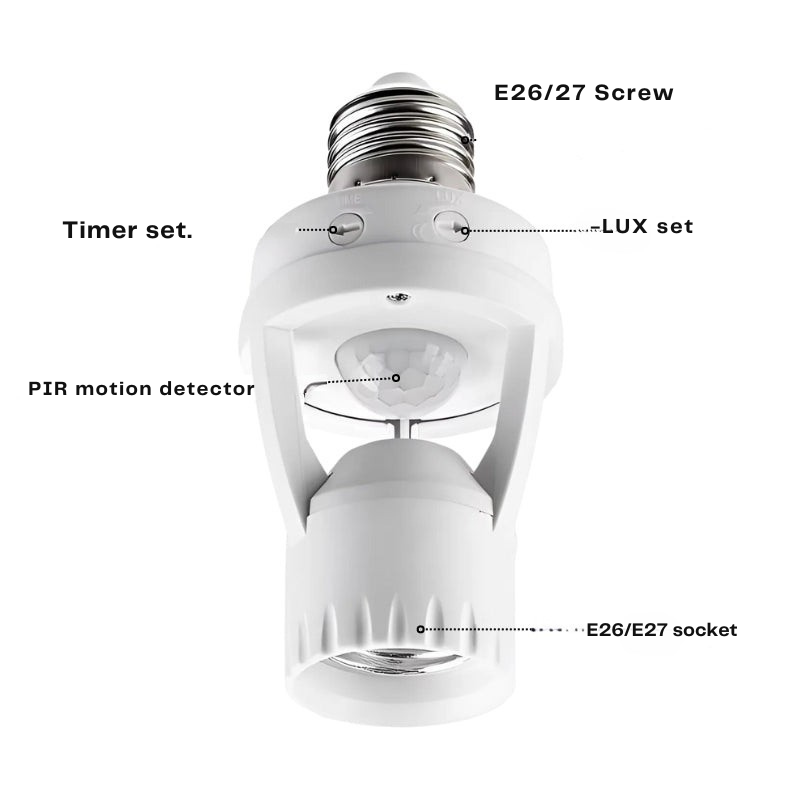 Intelligenter Lichtadapter mit Bewegungssensor 