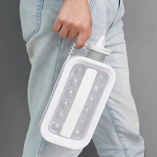 2-in-1 pullo, jossa on integroitu jääpalamuotti 