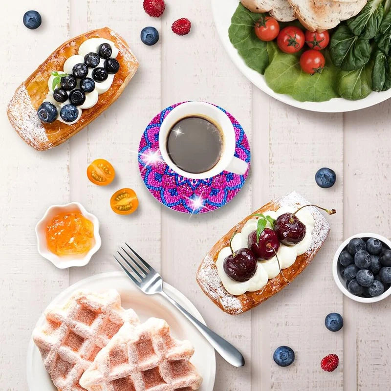 ストーン付きDIYコースターセット 