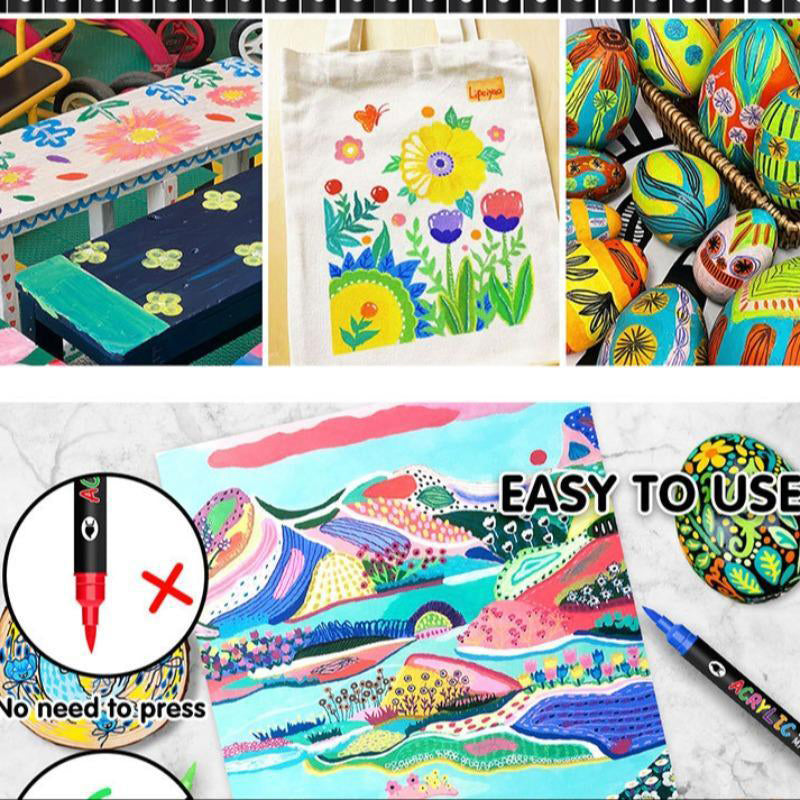 Akkryylimaalit loistaviin luomuksiin 