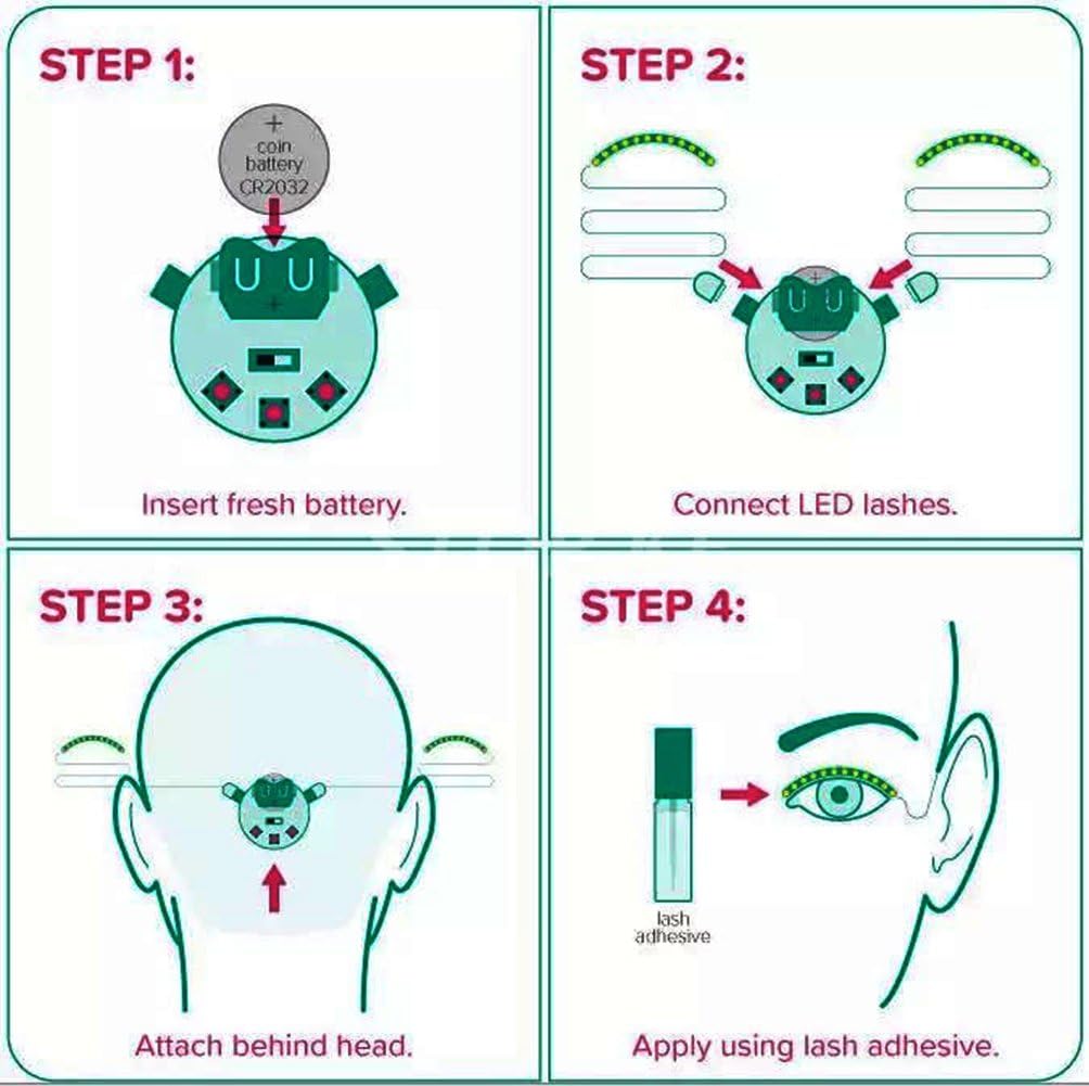 LED világító szempillák – Garantált lenyűgöző tekintet 