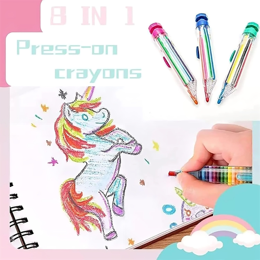 8-färgad penna i 1 – Instant kreativ ritning (x2) 