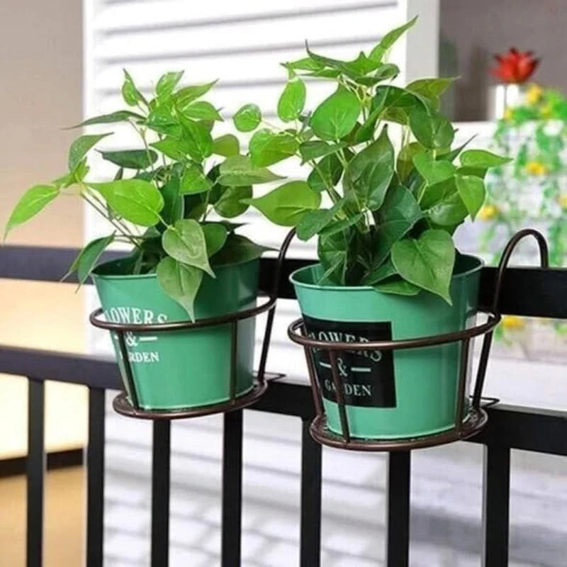 Soporte suspendido para macetas de flores 