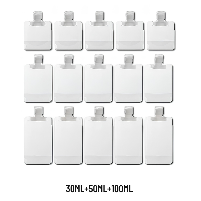 Set mit 40 Reisefläschchen – sauberer und organisierter Transport — 30ML+50ML+100ML, Foto 15