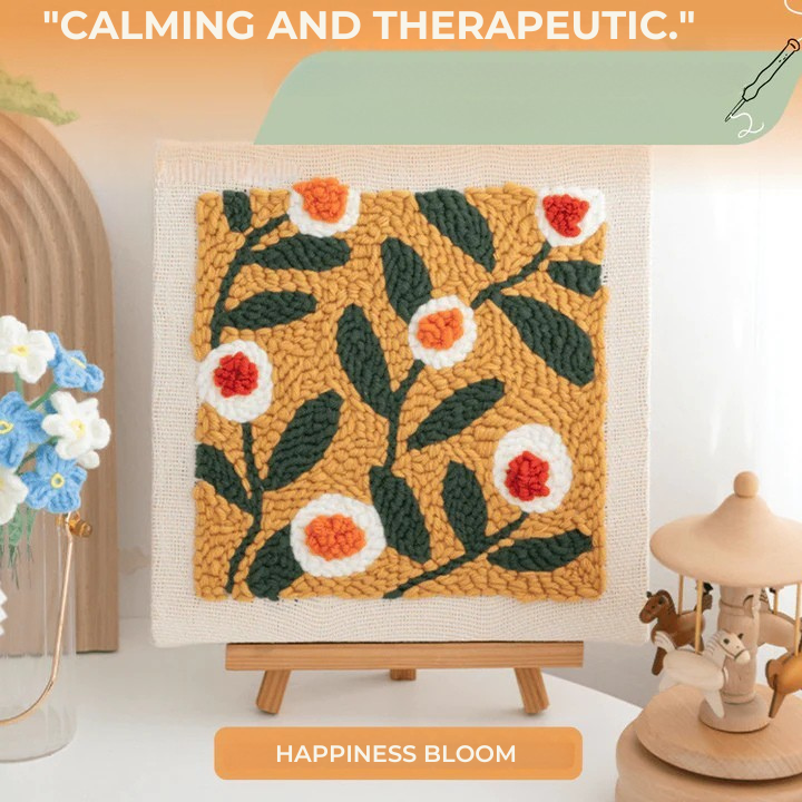 Punch needle embroidery kit 