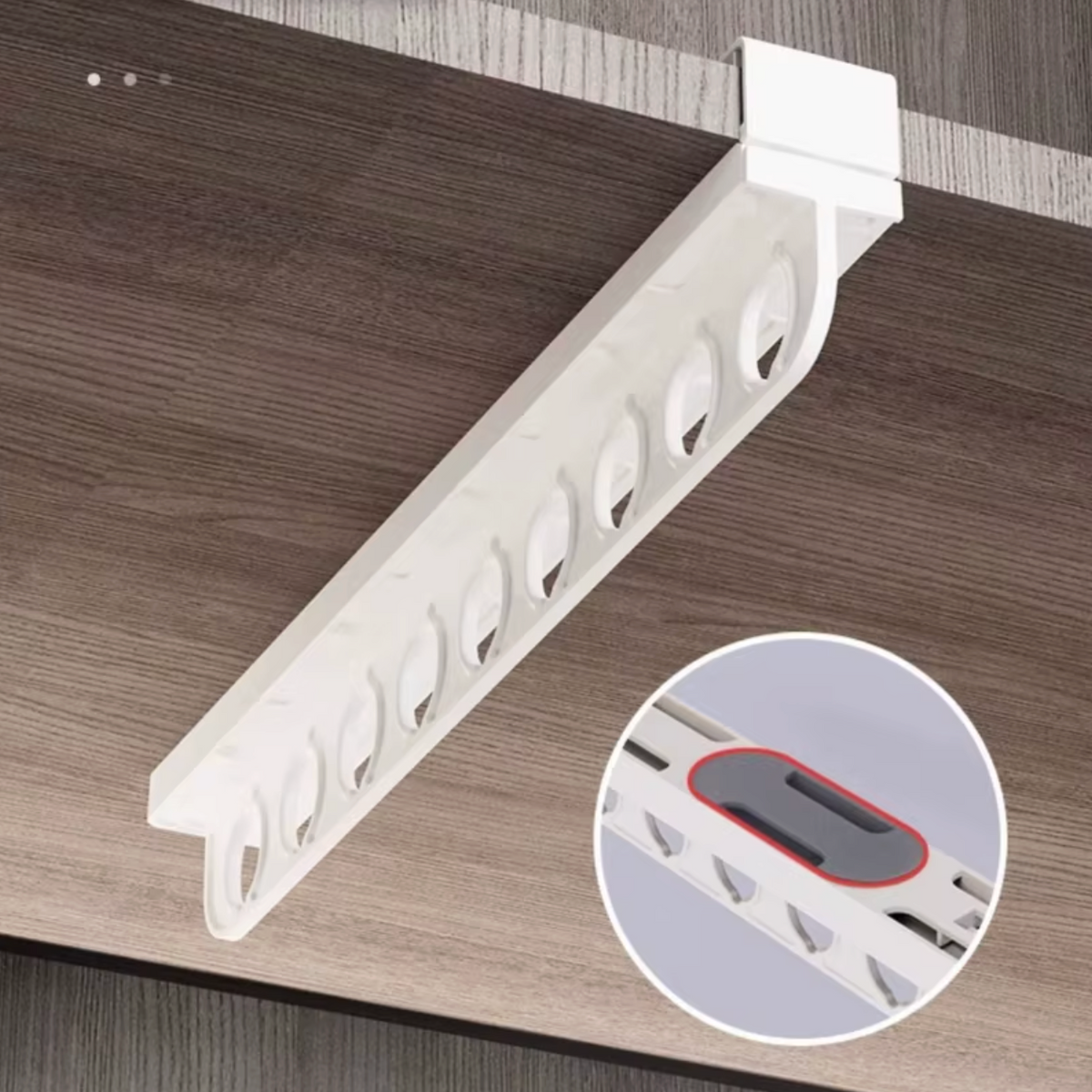 Heavy-duty retractable storage rod for closets and storage areas 