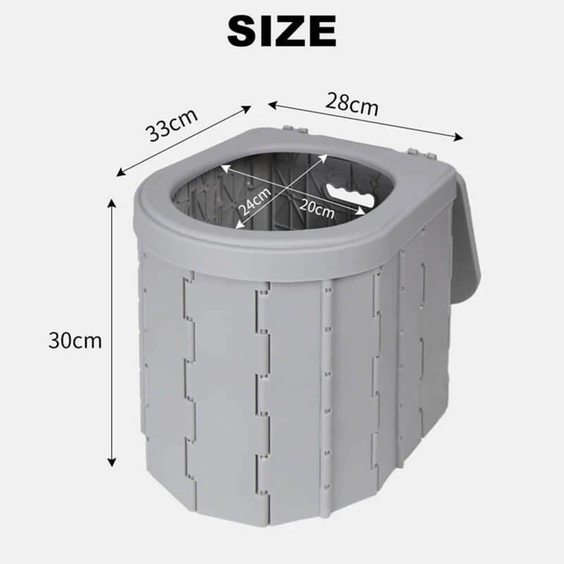 Portable folding toilets 