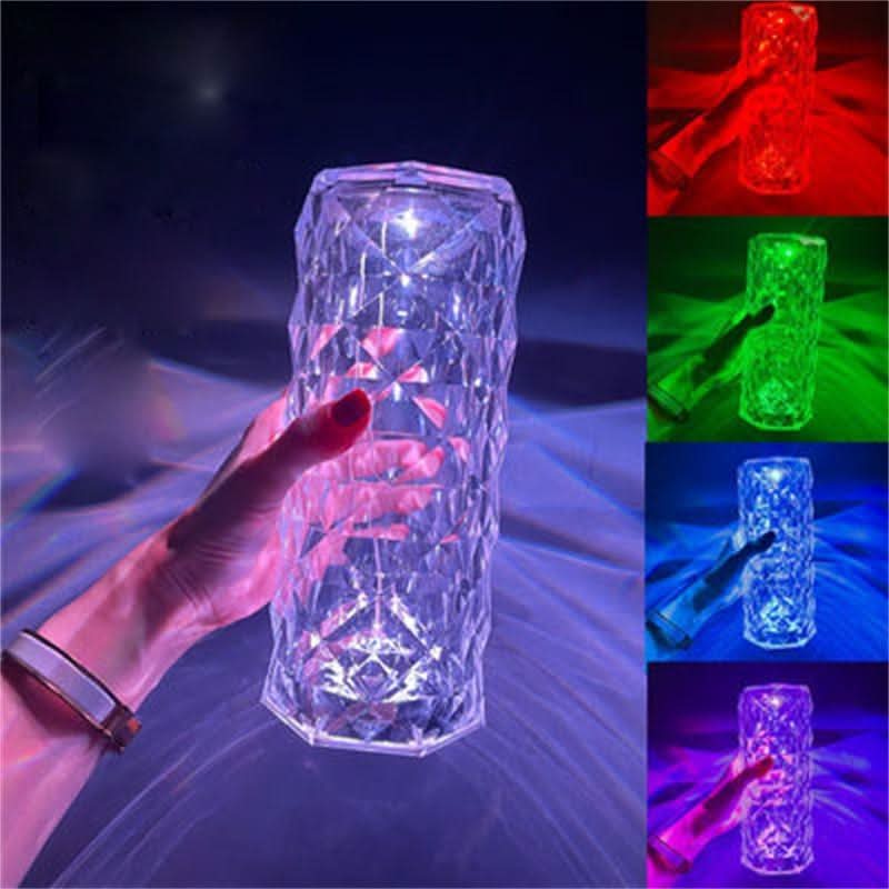 Dekorativní LED lampa ve stylu krystalu 