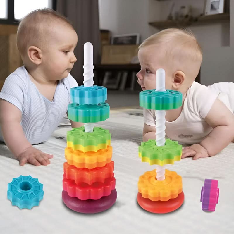 Brinquedo de empilhar para bebê – estimulação e aprendizado 