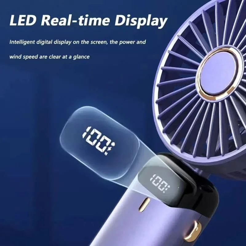 Mini ventilatore potente con schermo LED intelligente 