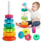 Brinquedo de empilhar para bebê – estimulação e aprendizado 