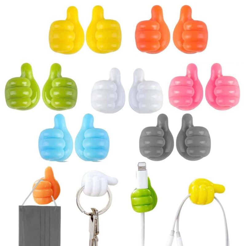 Clever Haken für Kabel, Bürsten, Kopfhörer und mehr (x10) 