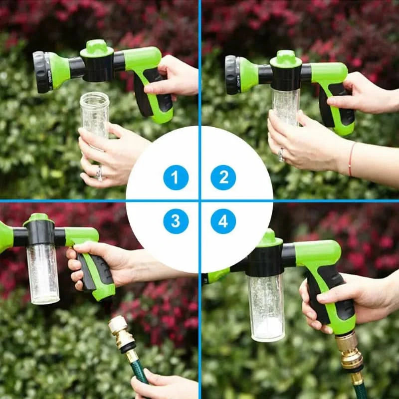 Højtryks vandpistol til rengøring og vanding 