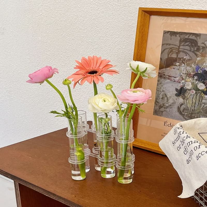 Elegant modulvase for kreative blomsterkomposisjoner 