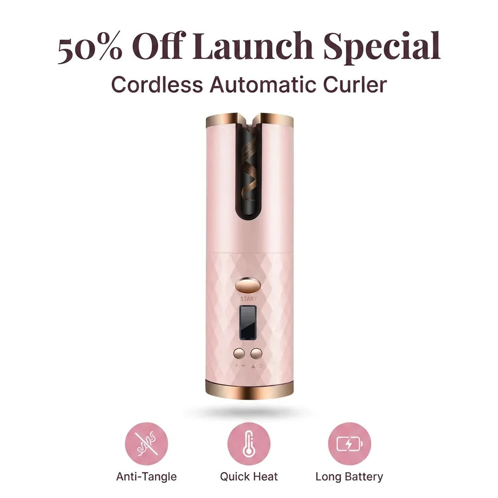 Portable Cordless Curling Iron