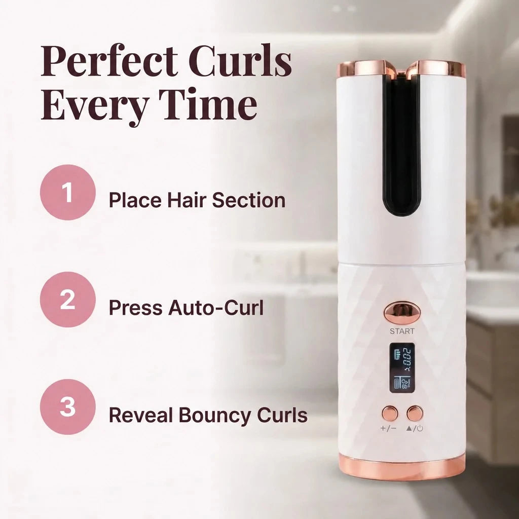 Portable Cordless Curling Iron — photo 2