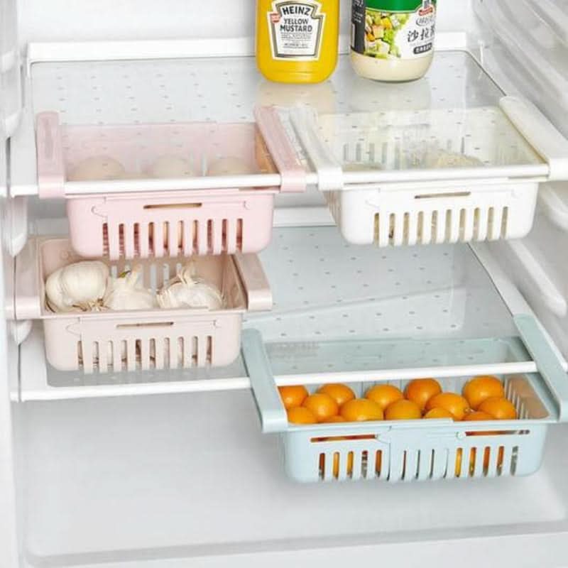 Organizzatore regolabile per frigorifero 
