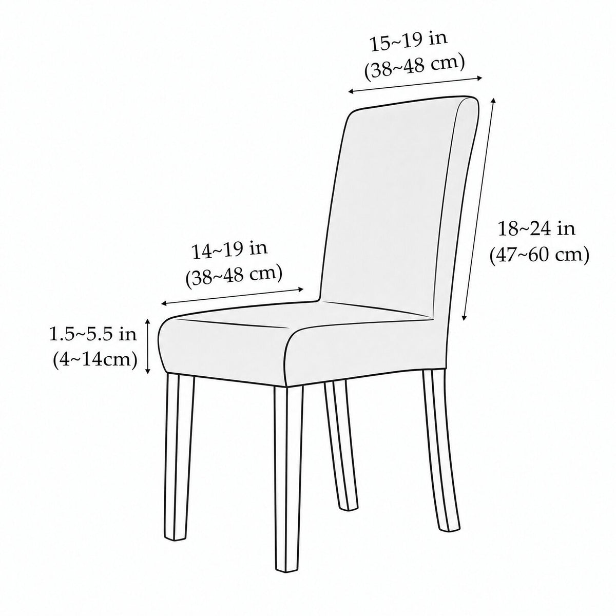 Premium stretch chair covers for durable protection 