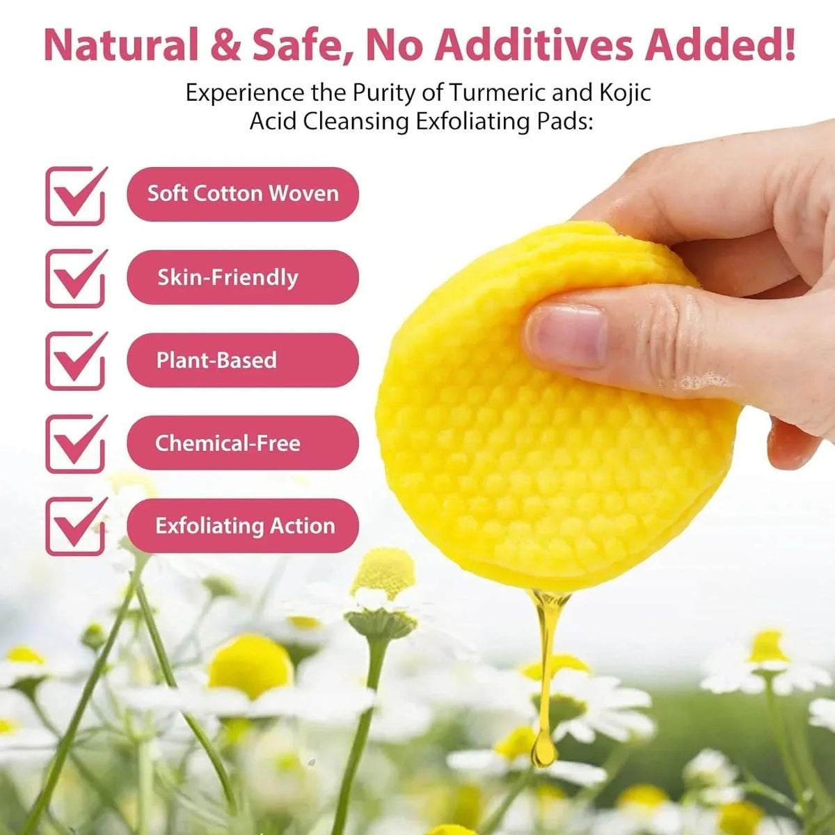 Turmeric sponge – Naturally clear and purified skin (x40) 