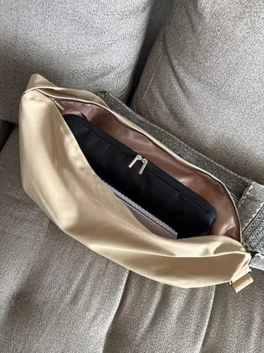 Sac Bandoulière Beige — photo d'un client 2