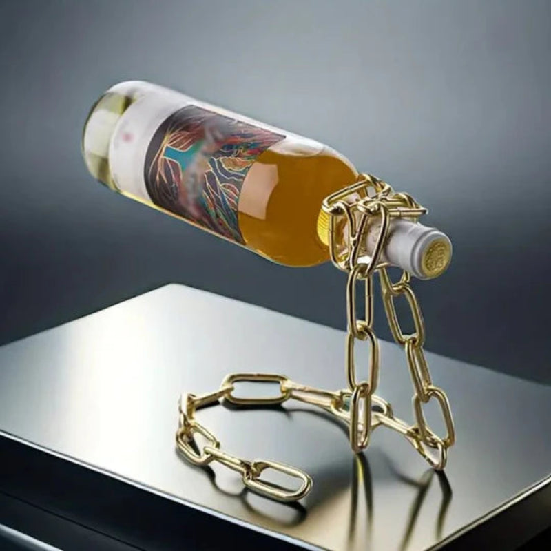 浮遊するボトルサポート - マジックチェーン効果 